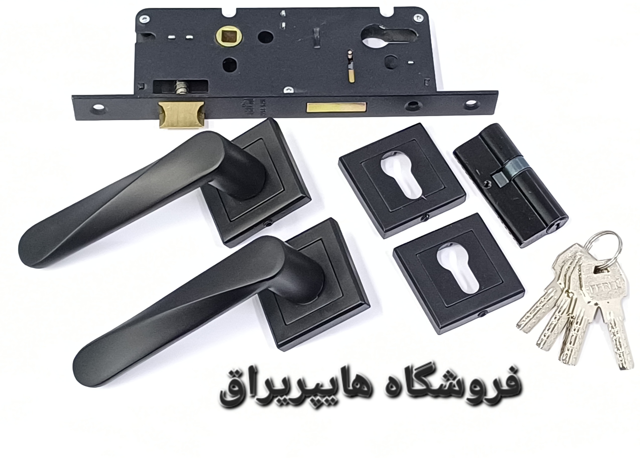 دستگیره درب رزت مربع کد 140 اتاق