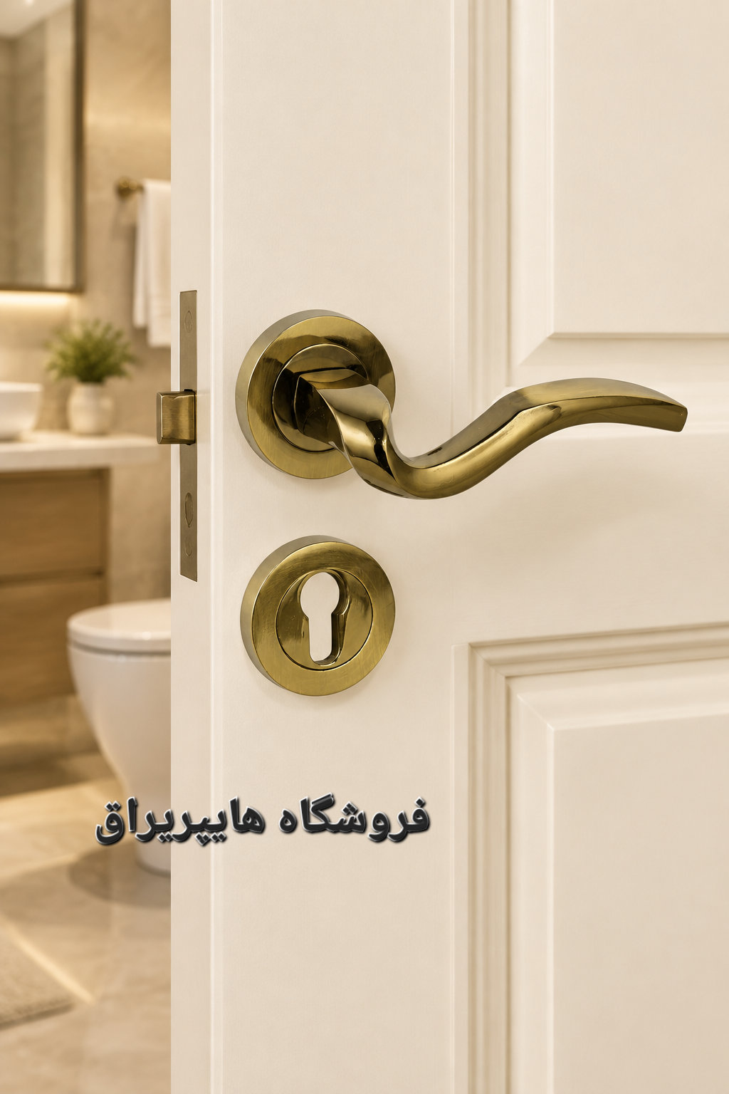 دستگیره رزت دوتیکه پک کامل سرویس کد 16 زیتونی